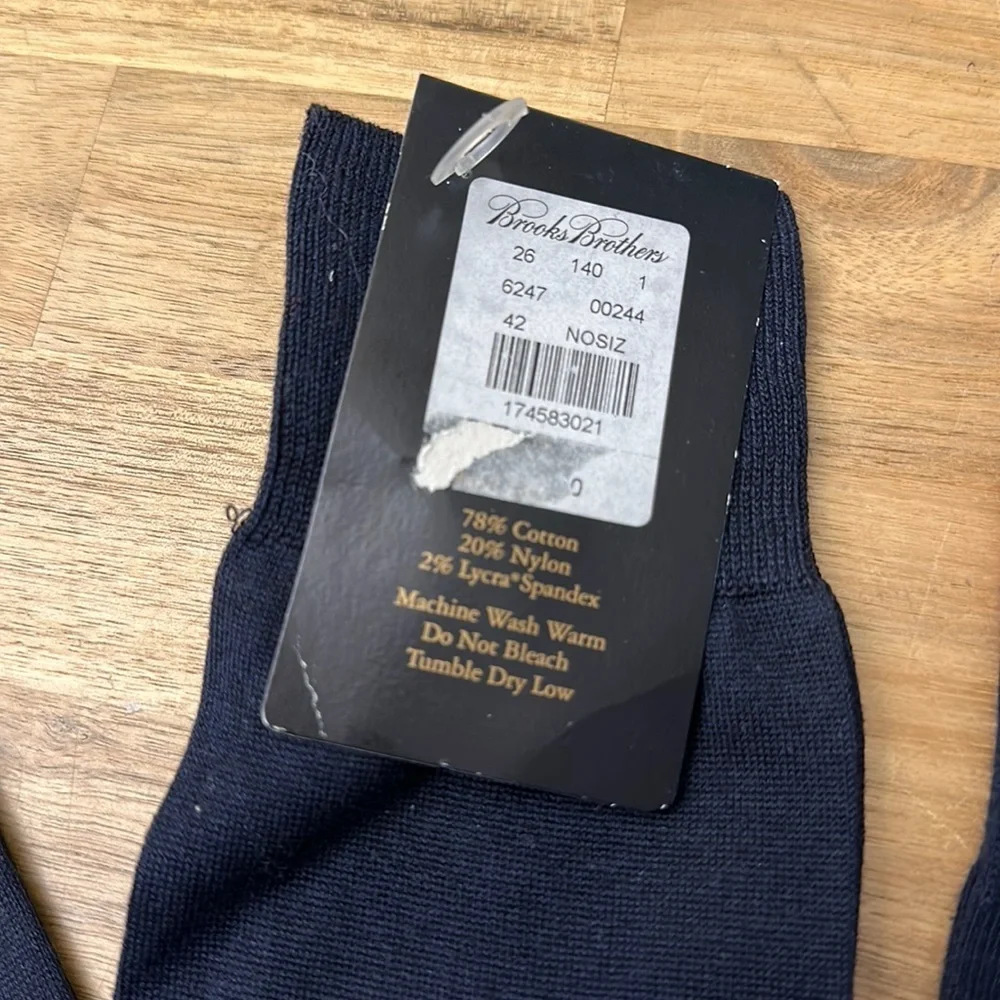BROOKS BROTHERS cotton socks NO OFFERS PLS